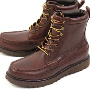 Polo Ralph Lauren Dark Brown Leather Upper Willingcott Boots Men's Size 10D